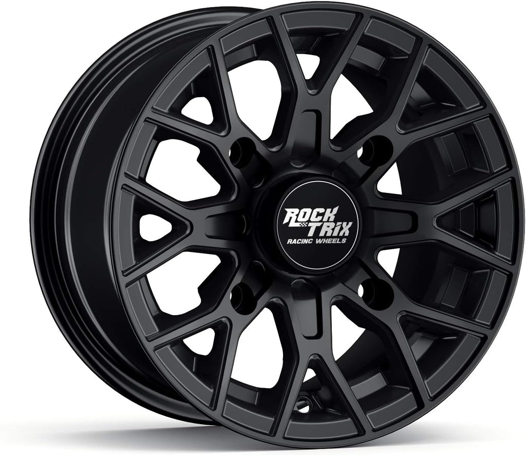 14x7 Matte Black ATV Wheels Rims Set of 4 S8162
