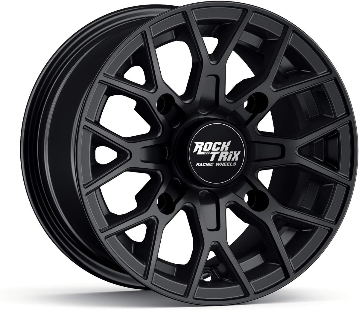 14x7 Matte Black ATV Wheels Rims Set of 4 S8162