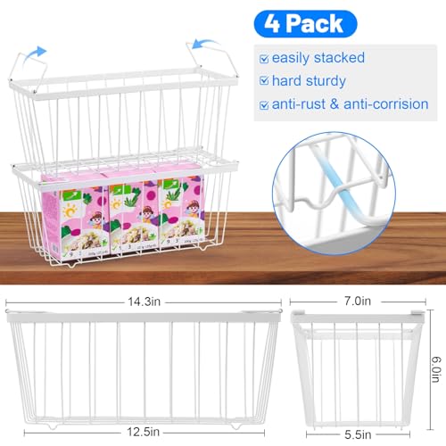 8 Pack Stackable Freezer Organizer Bins with Side Handle J680424