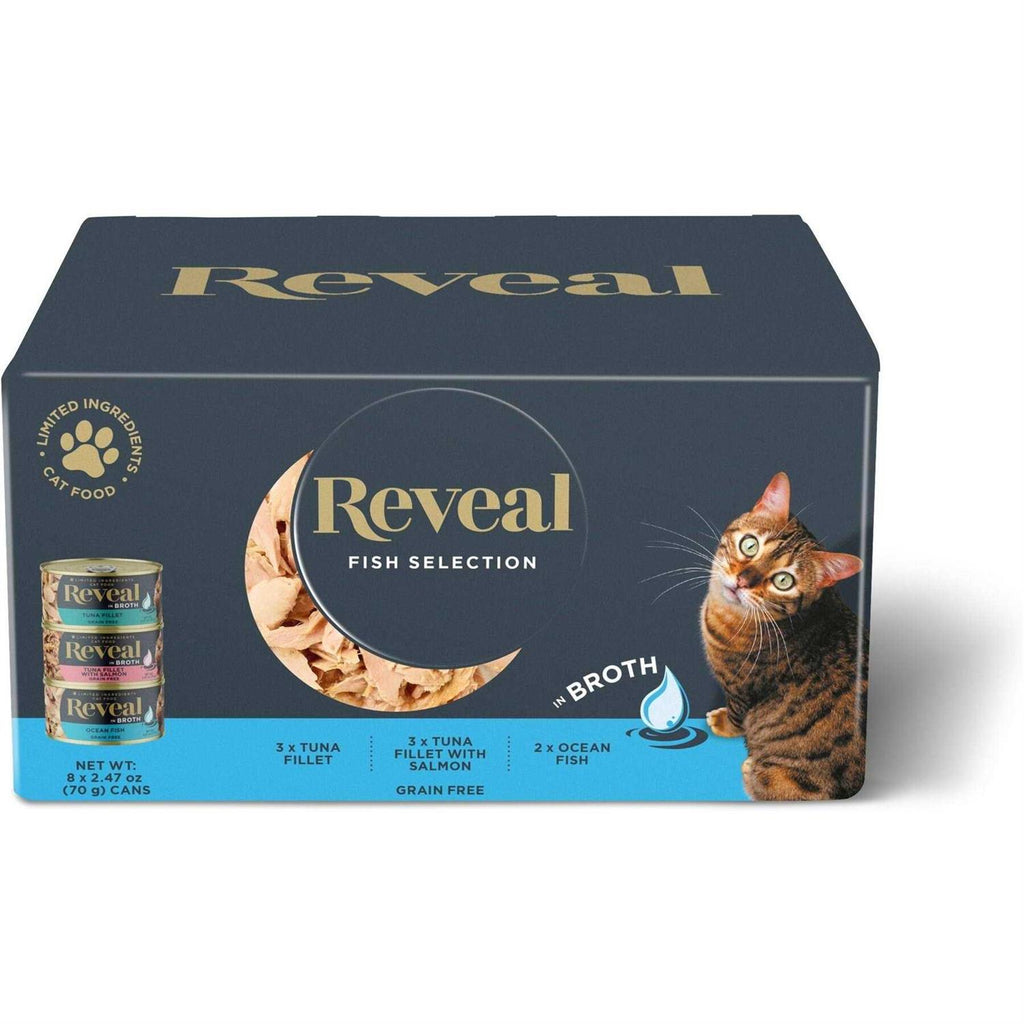 Natural Wet Cat Food Fish Variety Pack in Broth W5473