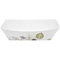 2 1/8in. x 6 1/8in. x 9 3/8in. Multicolor Paper Food Trays, 250 Trays Per Pack, Carton Of 2 Packs A26410