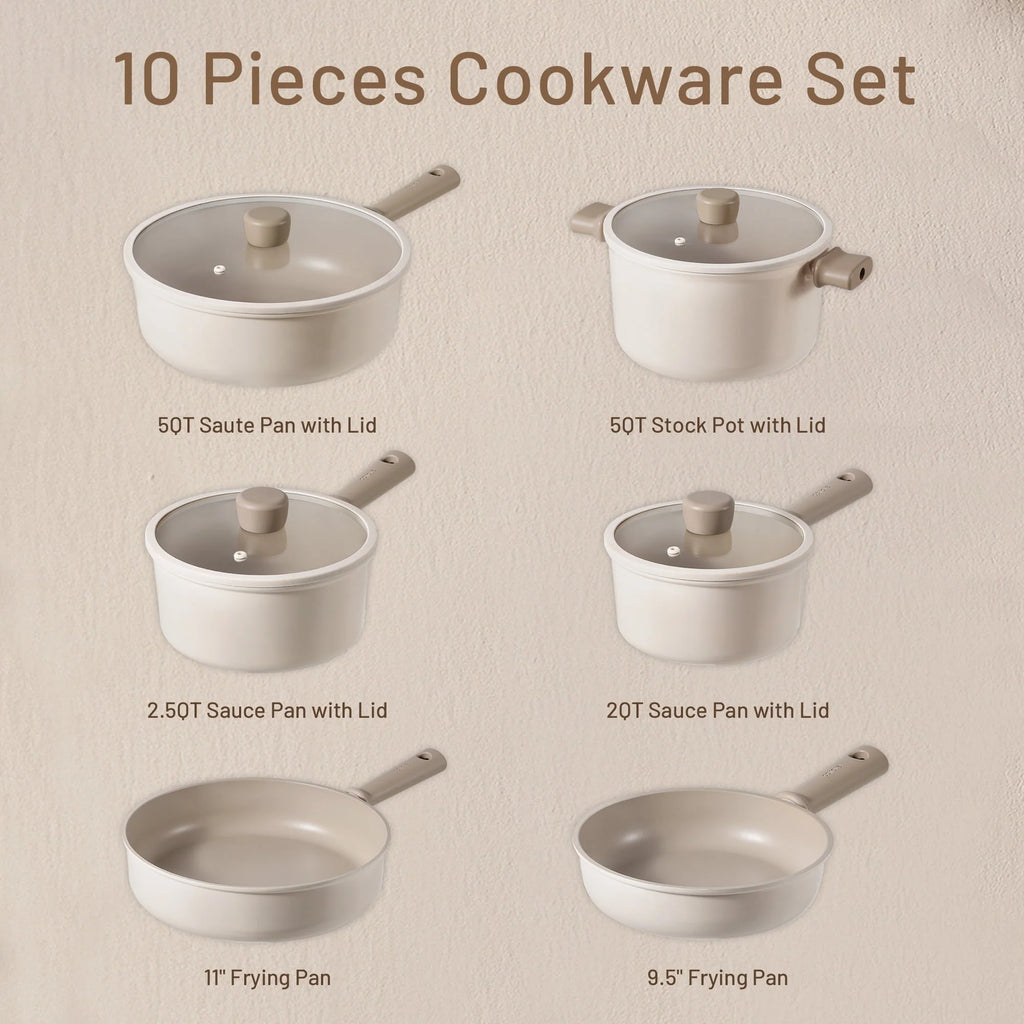 13 Pcs Nonstick Induction Cookware Set D8404