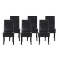 Faux Leather Upholstered Dining Chairs Set of 6 Q283