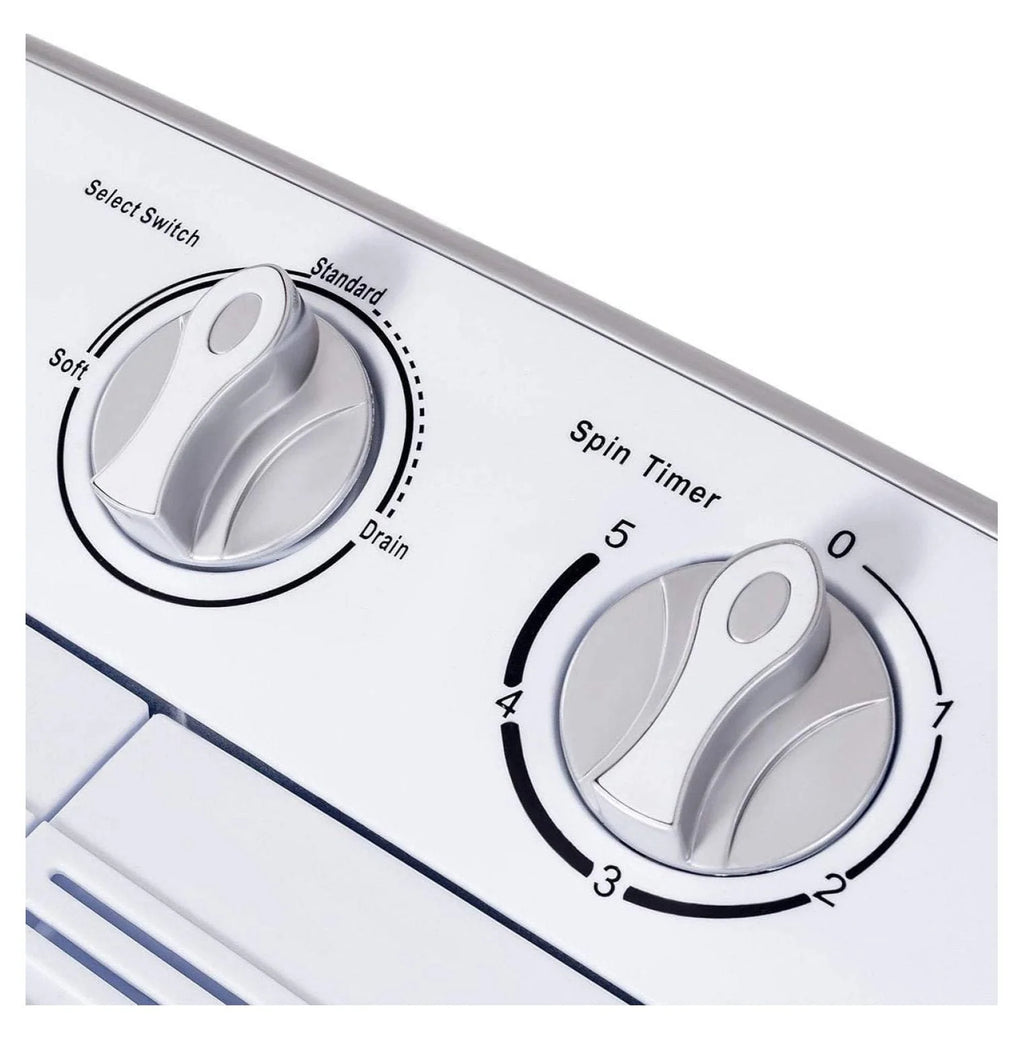 Compact Mini Washer Machine with 8 lbs Washing and 5 lbs Spin Dryer W330
