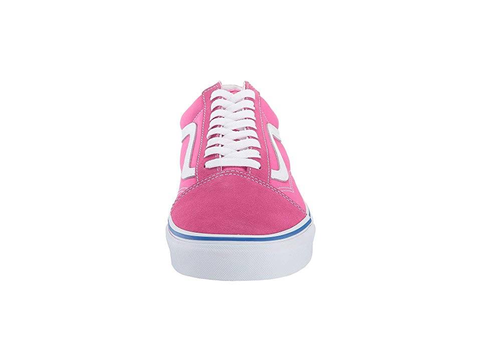 Carmine Rose True White Suede Canvas Old Skool Shoes P76030