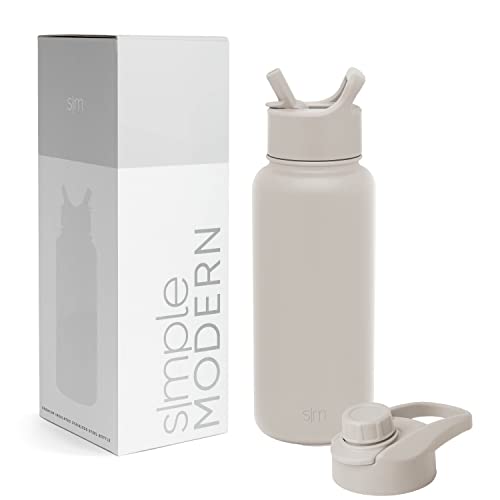 32oz Insulated Stainless Steel Water Bottle with Straw and Chug Lid K9162
