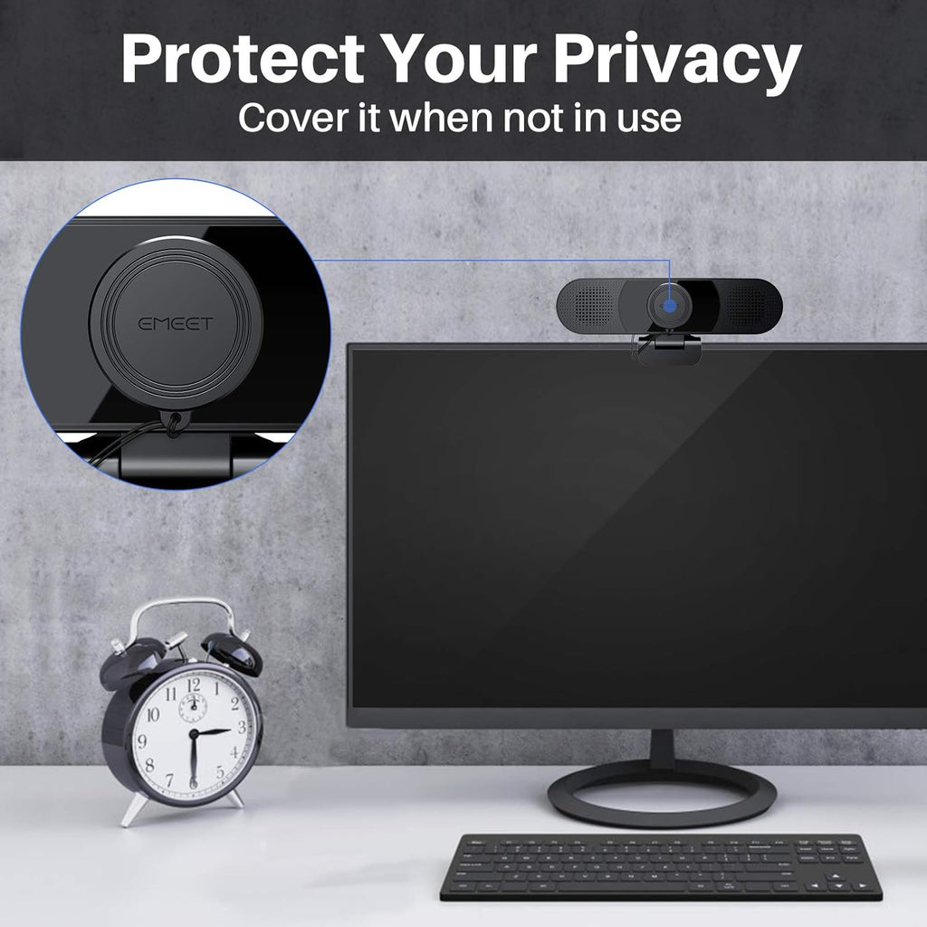 1080P Webcam with Microphone and Speakers E353707