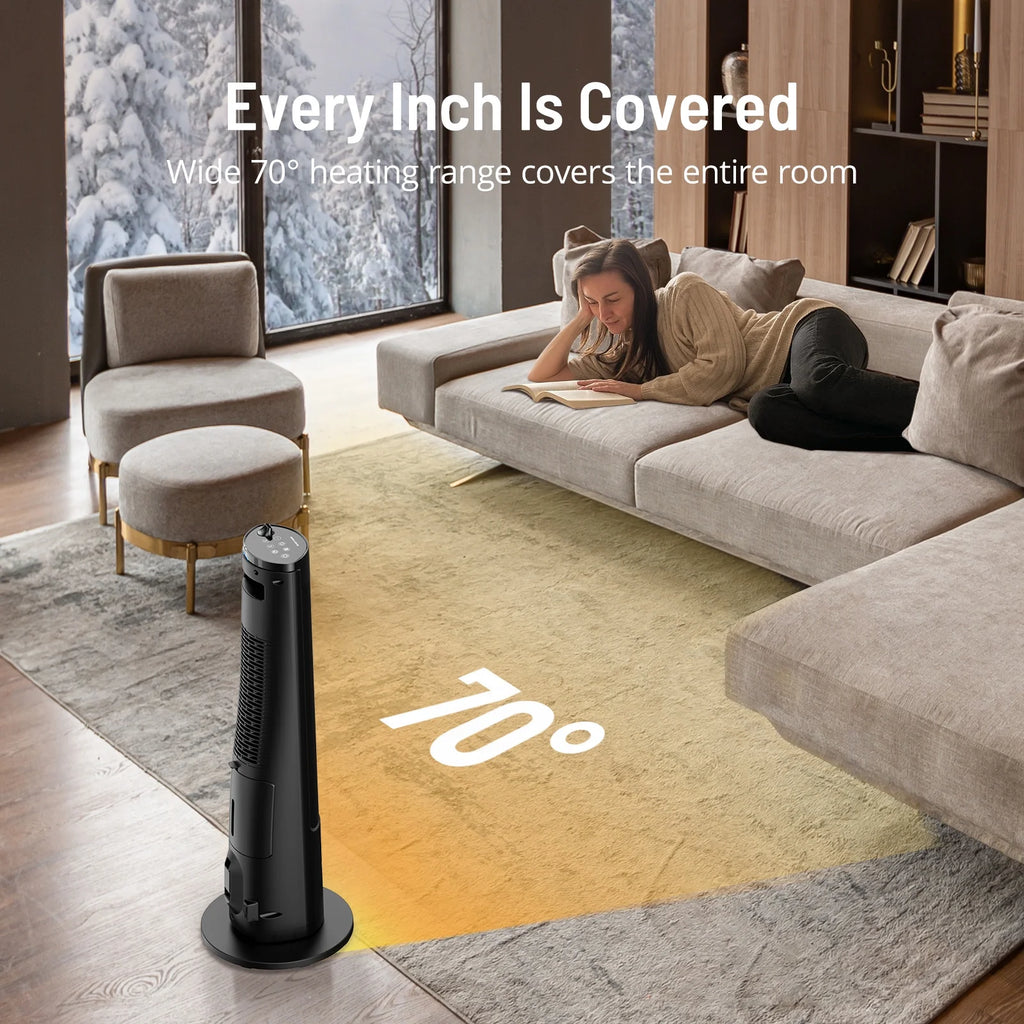 2-in-1 Tower Space Heater Humidifier with Thermostat X639975