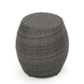 Gray Wicker Outdoor Side Table P368980