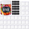 8 oz Plastic Jars with Lids, Pack of 30 I719