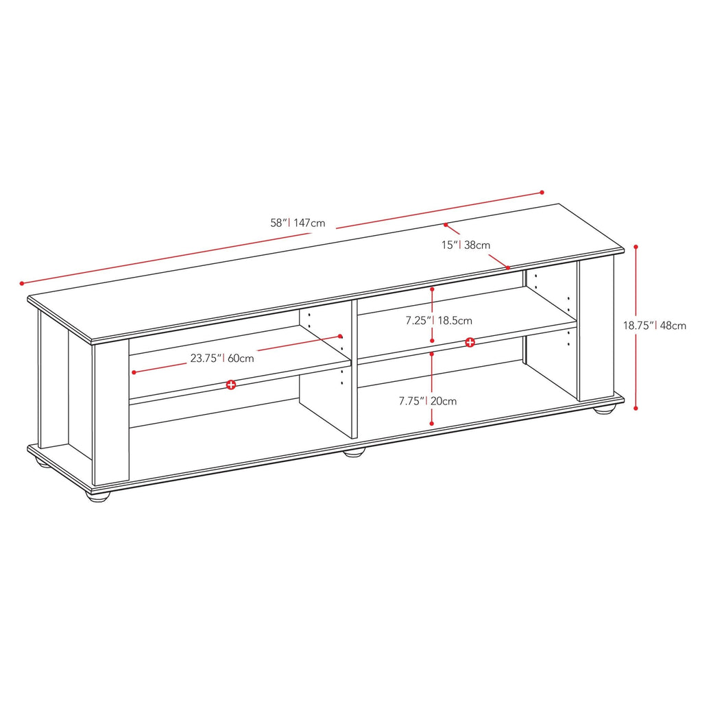 Black TV / Component Stand U4430