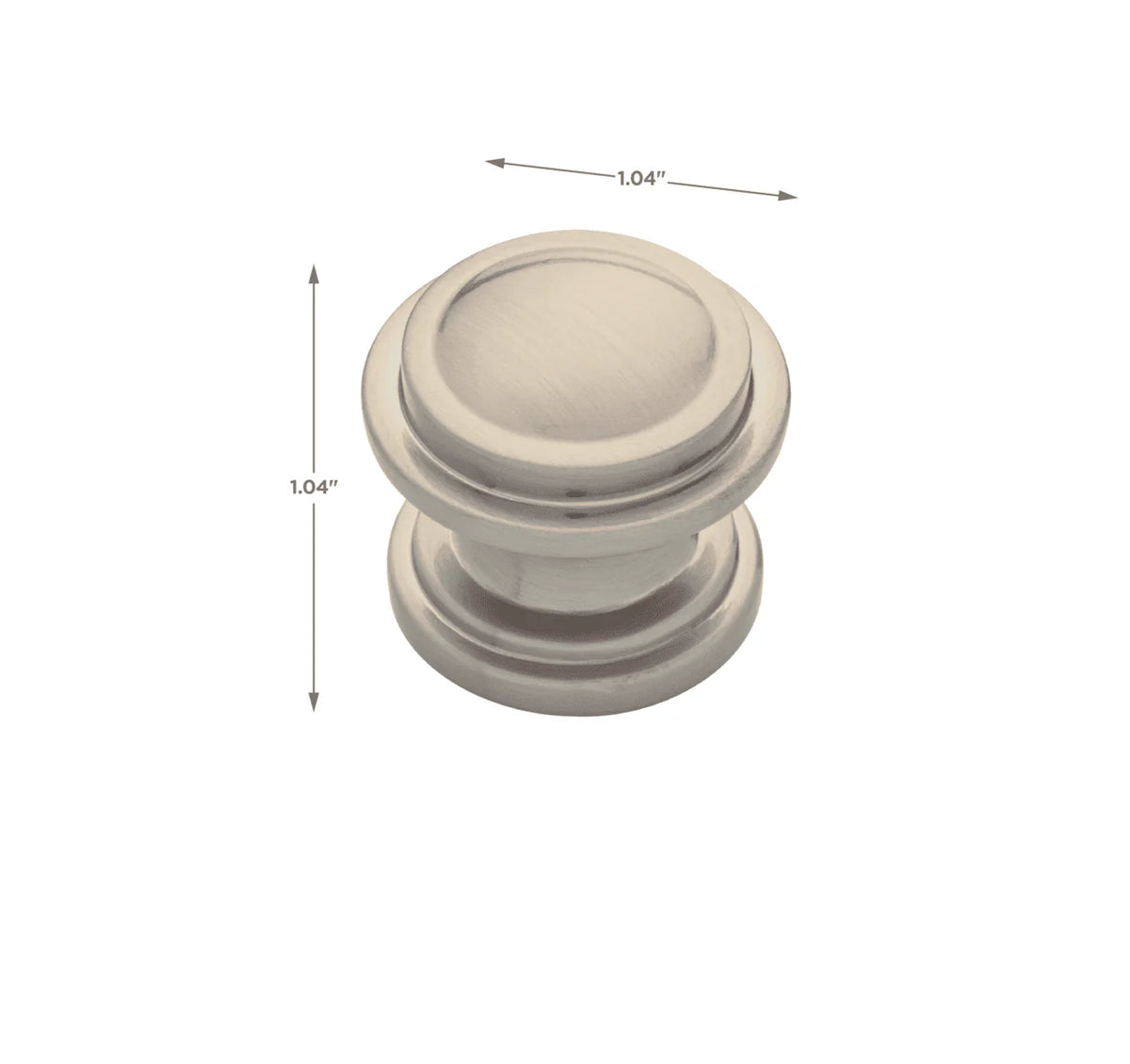 Satin Nickel Kitchen Cabinet Knob 4-Pack J368723
