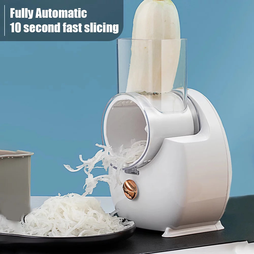 Electric Cheese Grater Shredder with 3 Attachments D819889