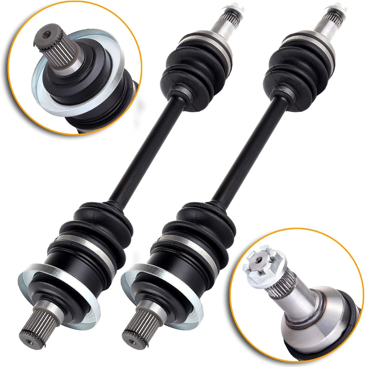 CV Axle Shaft Assemblies 2 PCS Front Rear Left Right W15602