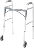 Two Button Folding Walker with 5" Wheels G505506