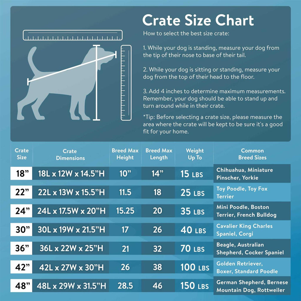 Double Door Folding Wire Dog Crate with Divider S231