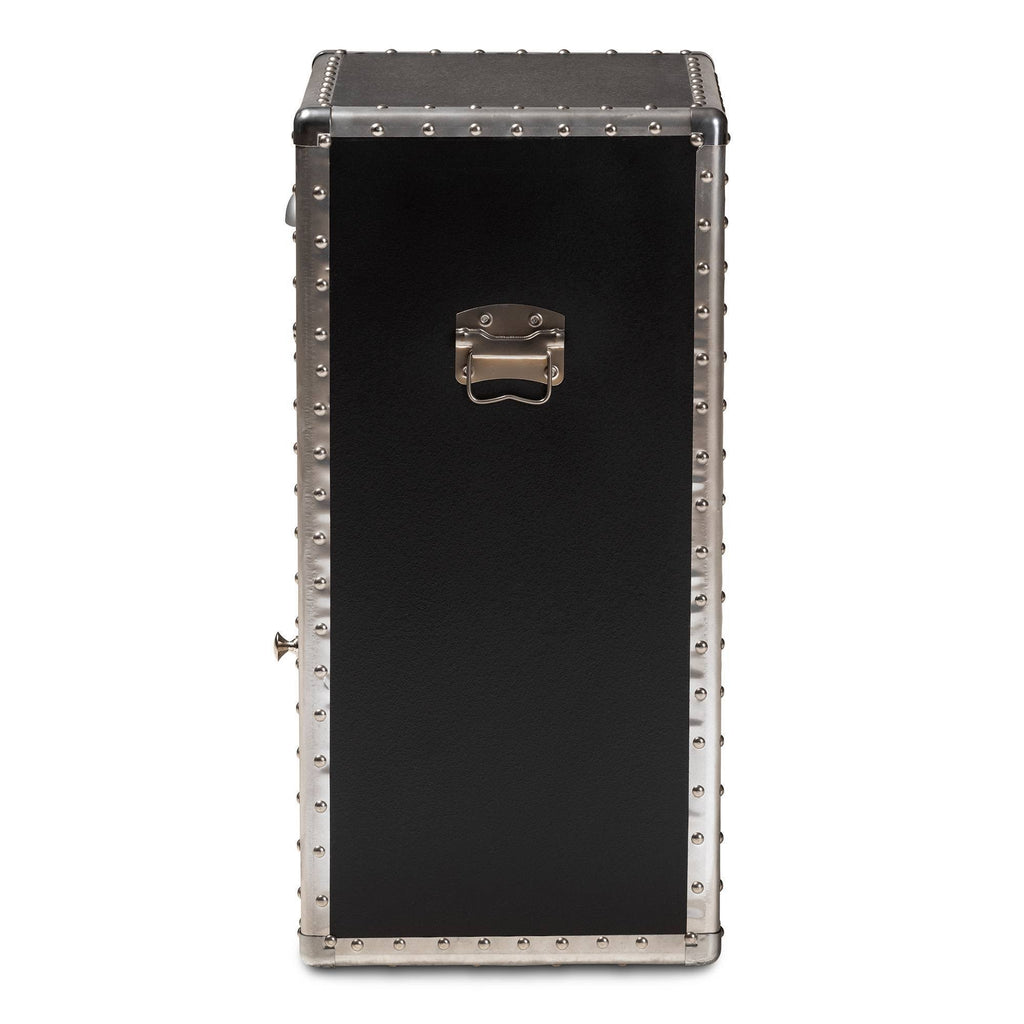 Silver Metal Accent Cabinet N34774