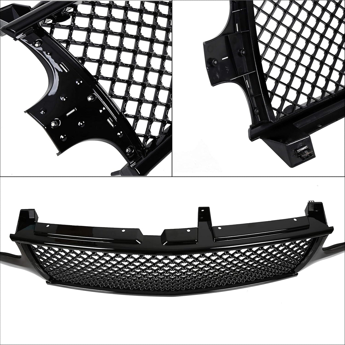 Black Mesh Front Hood Grill Cover Z663