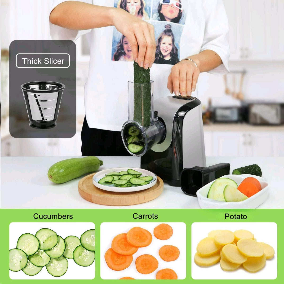 Electric Cheese Grater 5 in 1 150W U508093