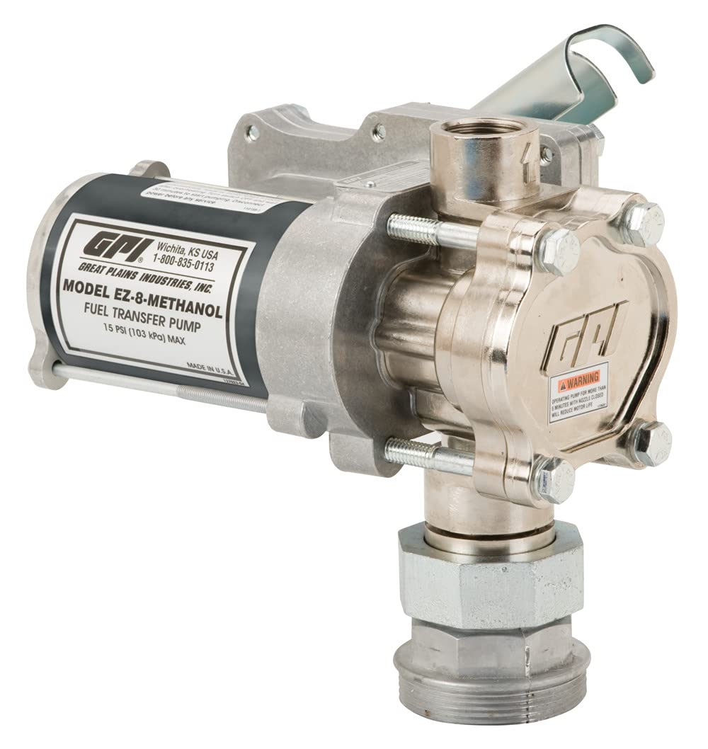 12v 8 GPM Fuel Transfer Pump with Manual Shut-Off Nozzle Y980