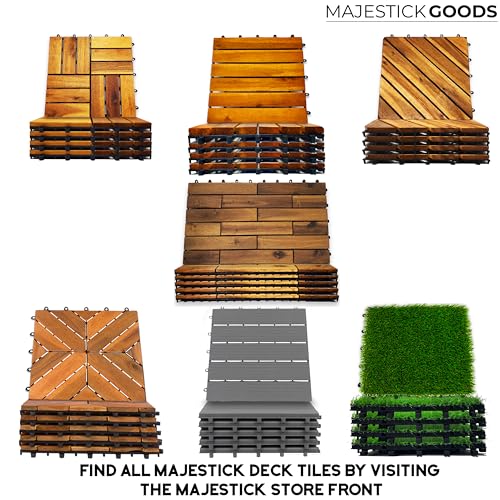 12 x 12 Acacia Hardwood Outdoor Flooring Edge Straight 8 pack B8744