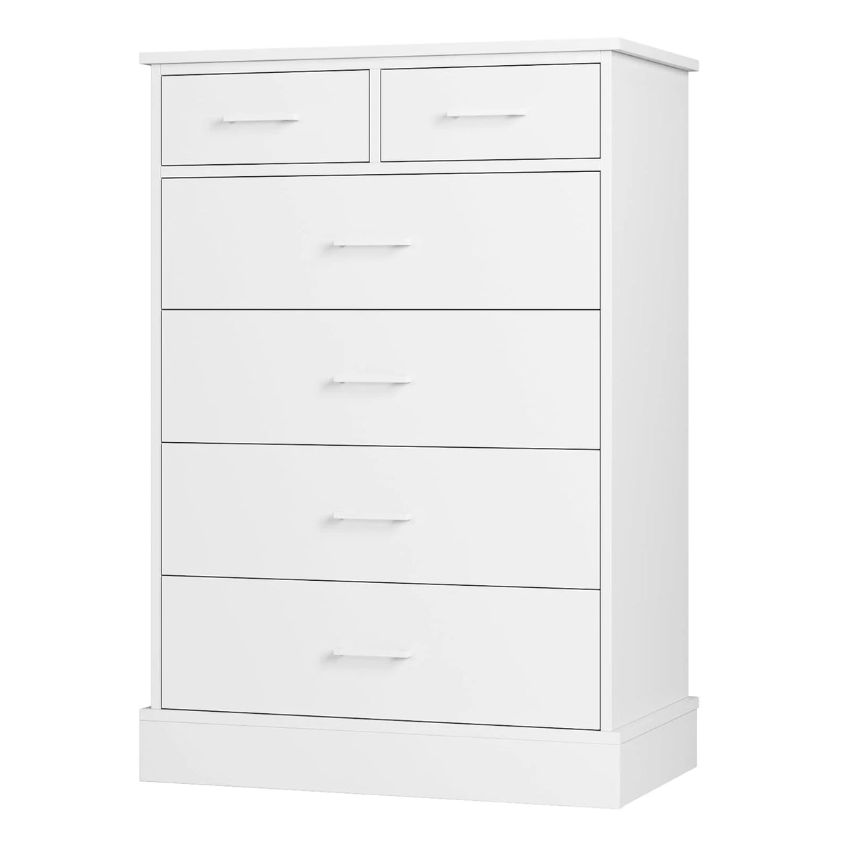 White 6 Drawer Wood Dresser G879639