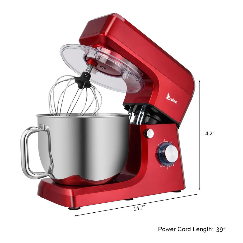 Red 7.5Quart Stainless Steel Bowl Electric Mixer N27764