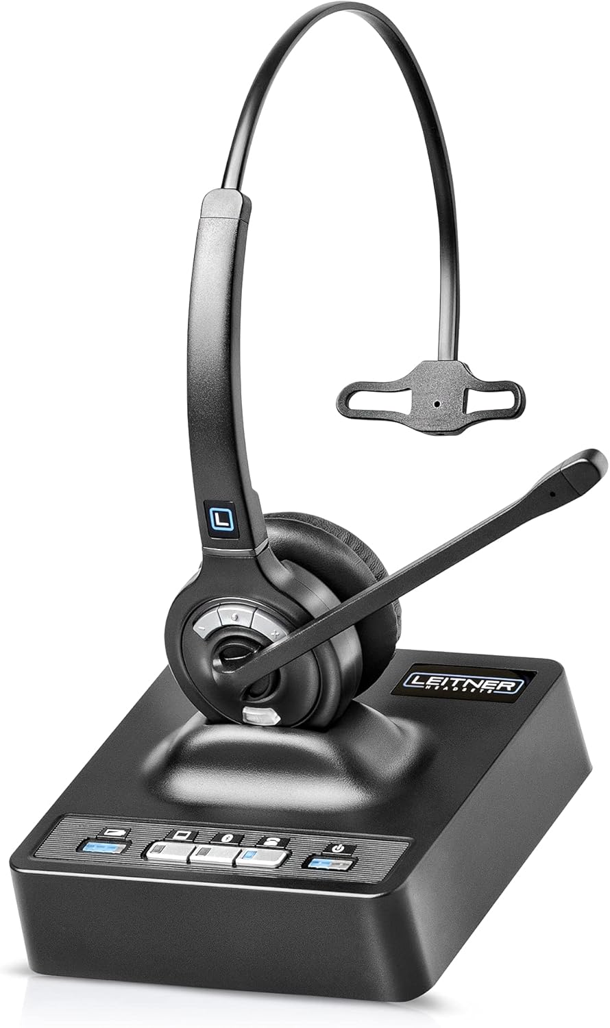 Wireless DECT Office Headset with Bluetooth for Desk Phone, Computer and Bluetooth Device A679