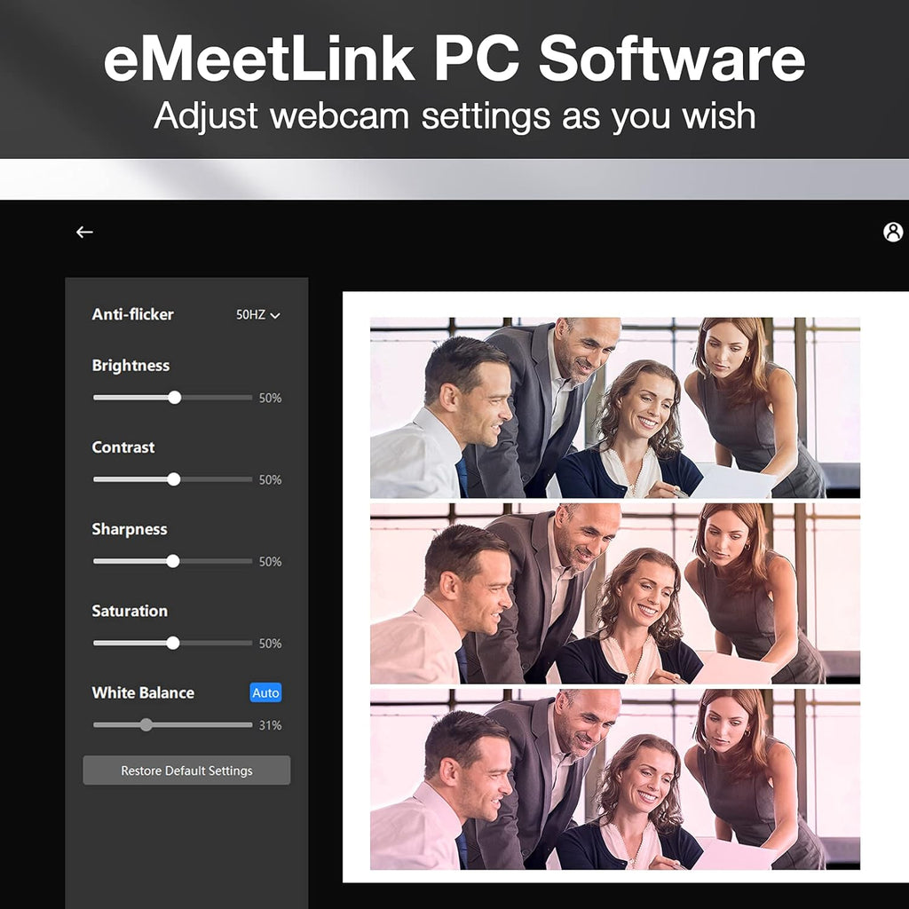 1080P Webcam with Microphone and Speakers E353707