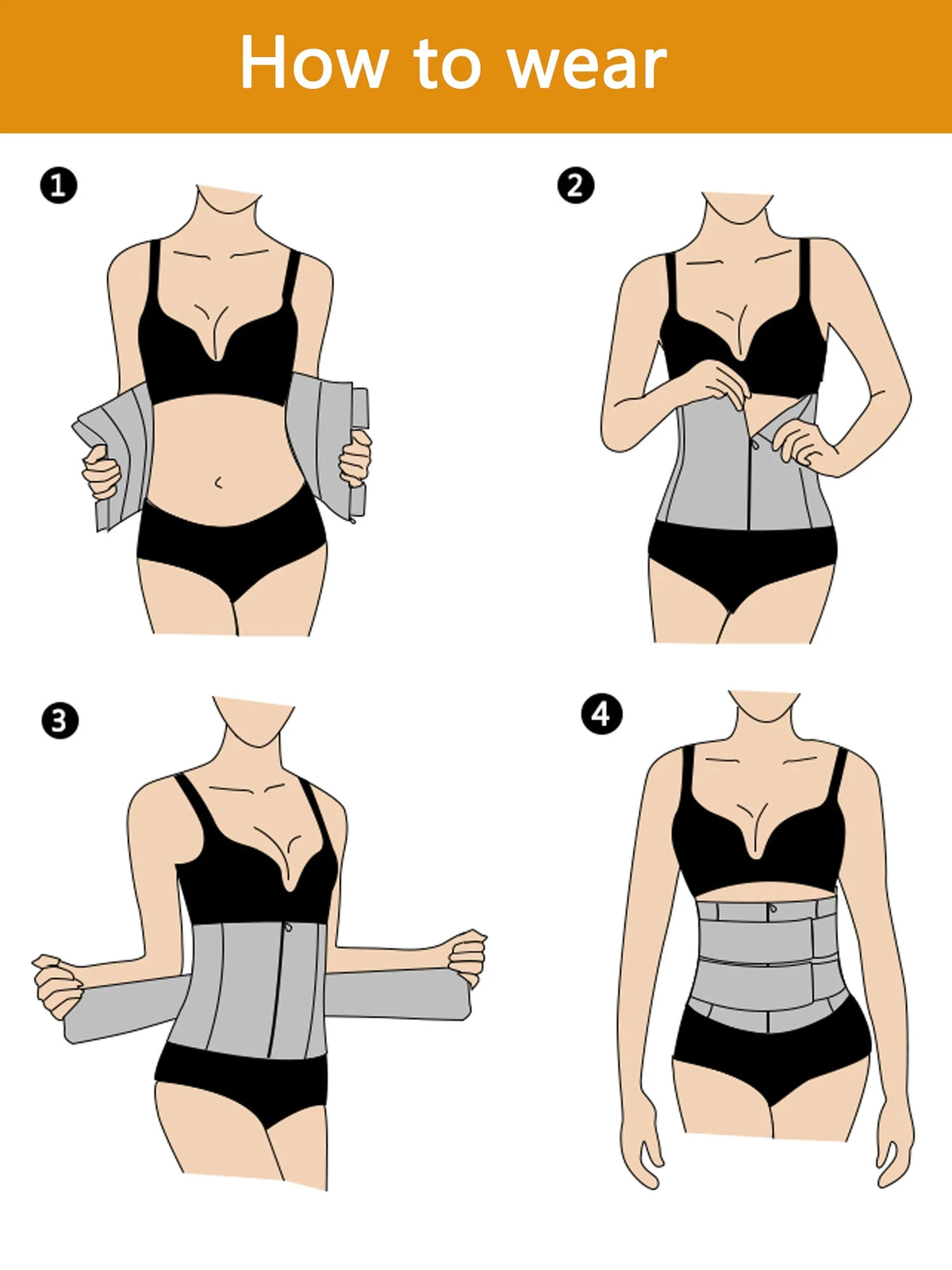 Waist Trainer Trimmer Body Shaper Belt C366562