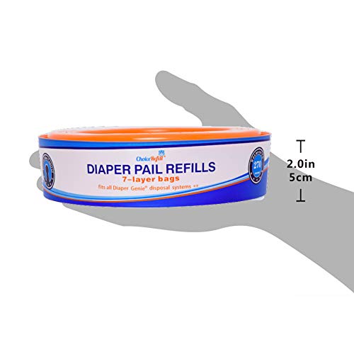 Compatible with Diaper Genie Pails, 4-Pack, 1080 count Z233844