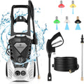 Electric Pressure Washer 1800W with 5 Nozzles, Hose Reel V712