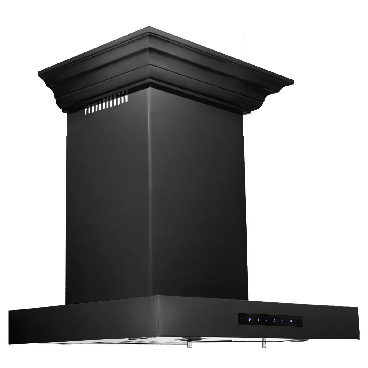 Black Stainless Steel Convertible Vent Wall Mount Range Hood E80096