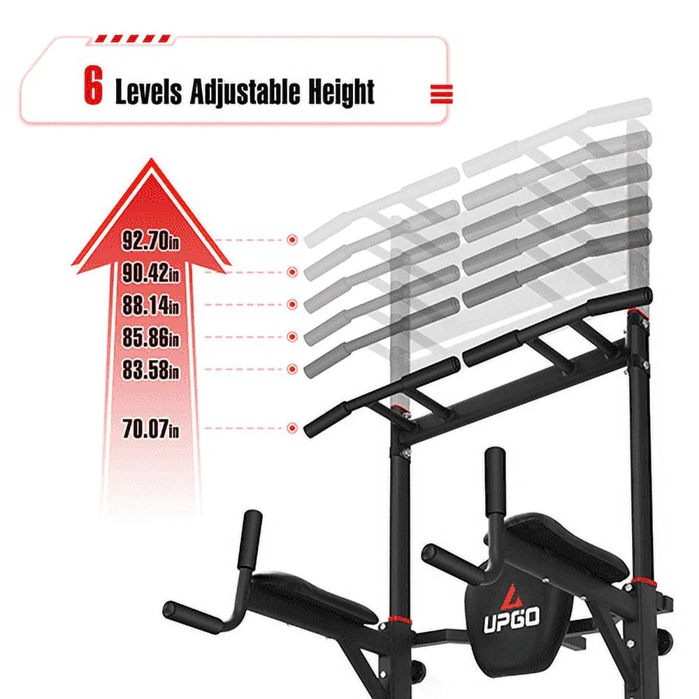 Adjustable Power Tower Dip Station Pull up Bar O87413