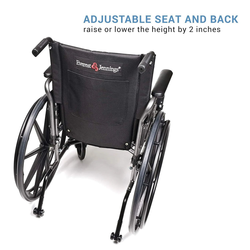 Black Flip Back Desk Arm Wheelchair with Swingaway Footrest F42453