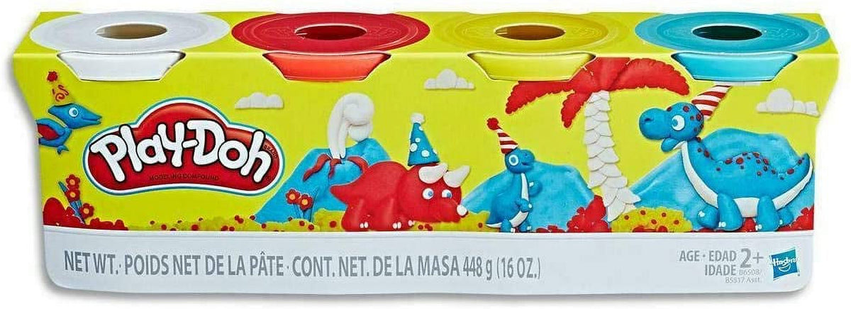 Play Doh Compound Bundle Classic Colors 4 Pack + Wild Colors 4 Pack R466278