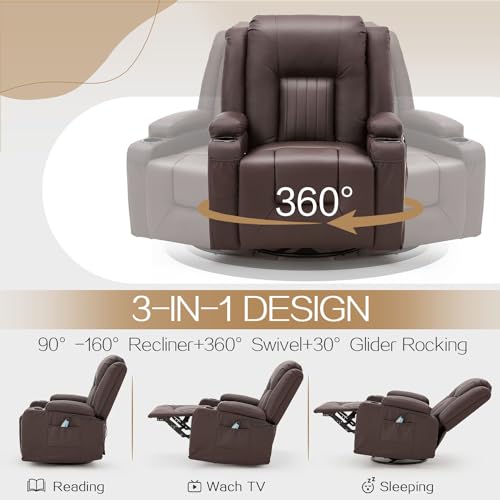 3 Pieces Black Leather Recliner Sofa Set P862