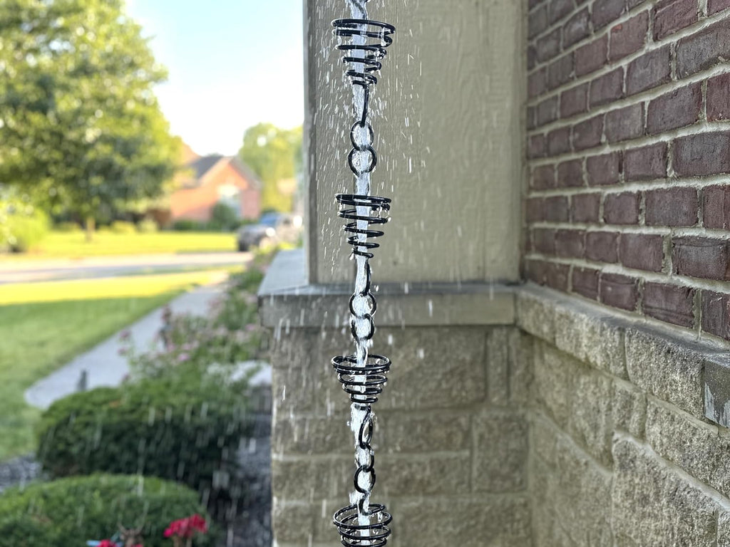Black Metal 8.5 FT Rain Chain P968516