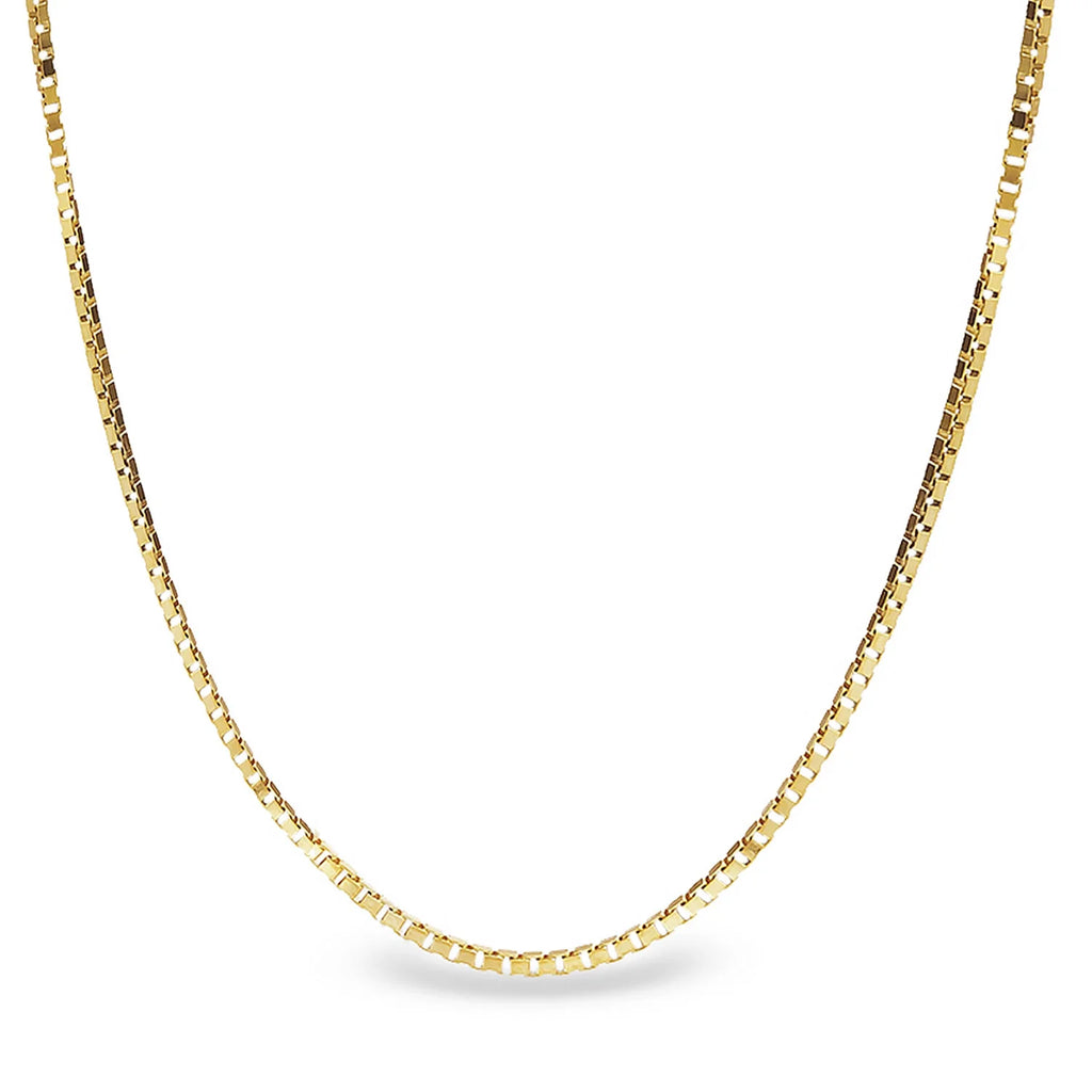 18" Yellow Gold Box Chain with Lobster Clasp A743566