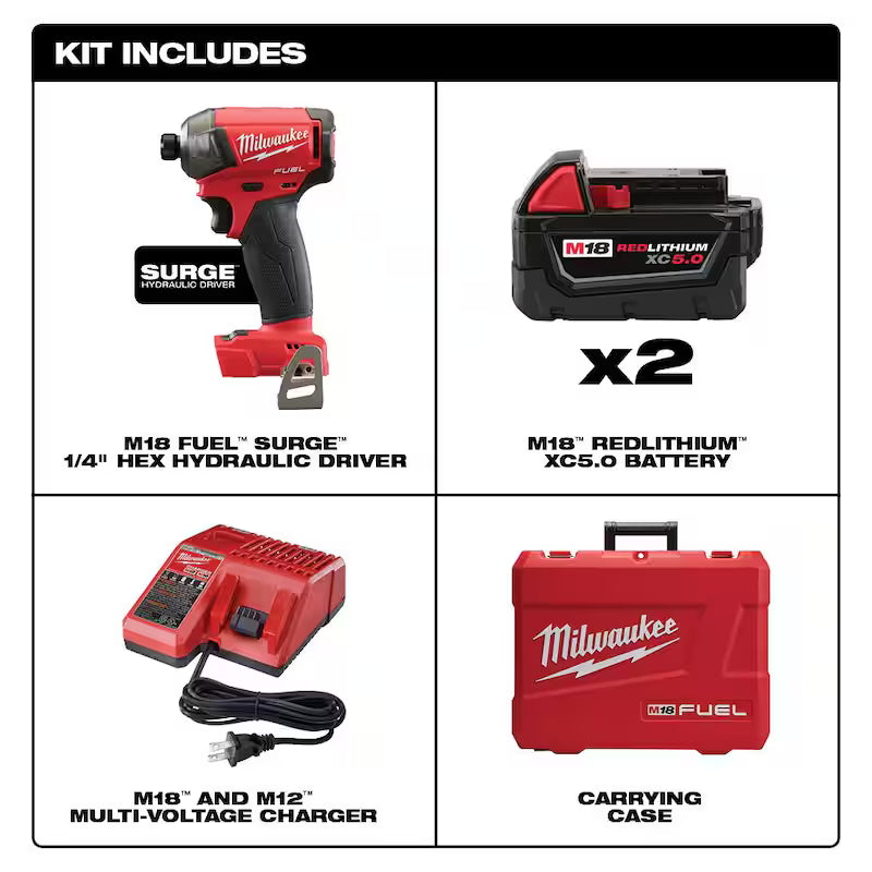 18V Lithium-Ion Brushless Cordless 1/4 in. Hex Impact Driver Kit with Pin Nailer & 2.0 Ah Battery X947
