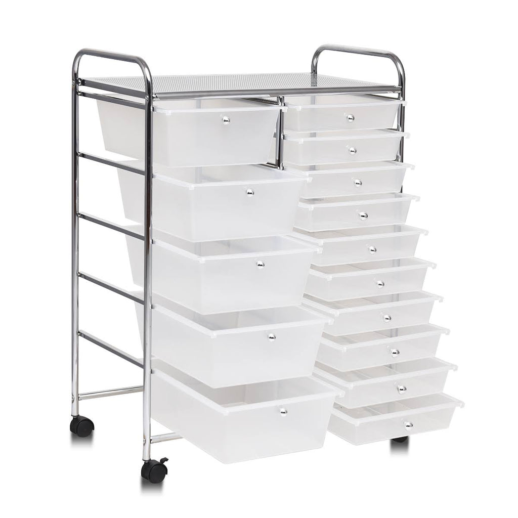 15 Drawer Rolling Storage Cart Organizer F34844