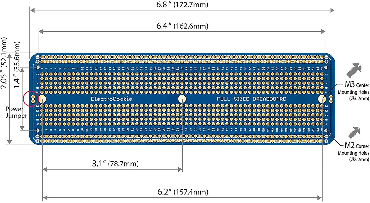 Solderable Breadboard PCB Board P362