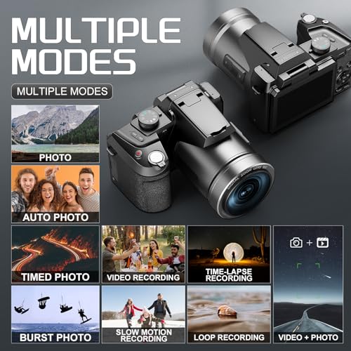 64MP Compact Digital Camera with WiFi Flash R530