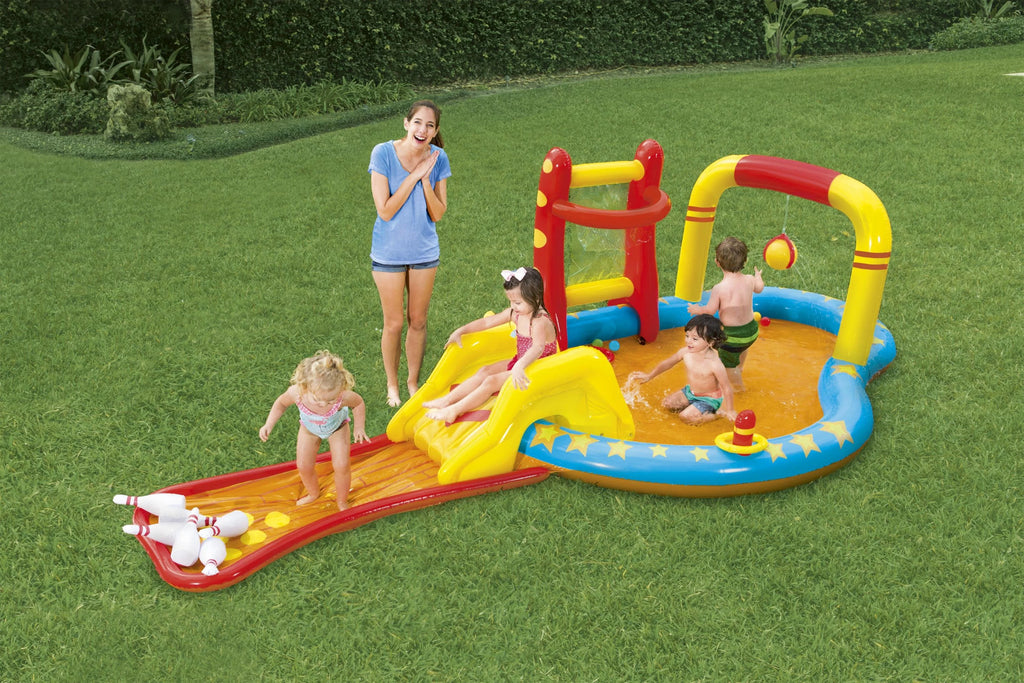 Inflatable Play Pool Center with Slide C372258