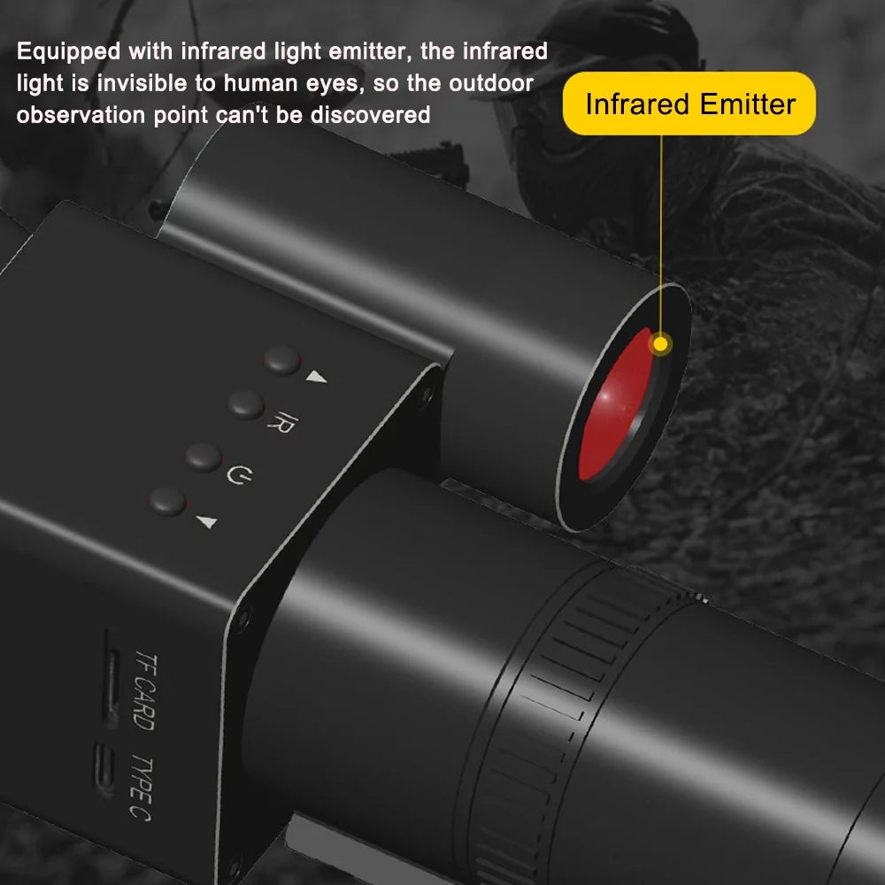 Handheld Portable Telescopic Sight 8-24X Magnify 1.54inch 320*320 Display 1.5X Photo Video Taking Q152