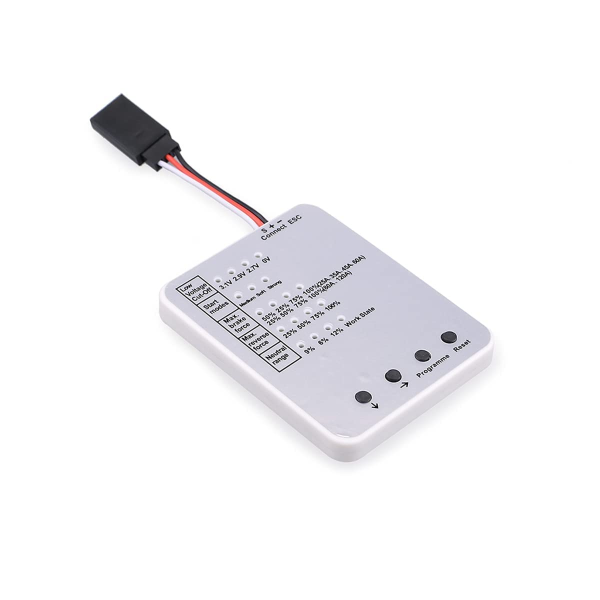 3650 3900kv Brushless Motor with 60A ESC & Programming Card Combo for 1/10 RC Car Truck U209
