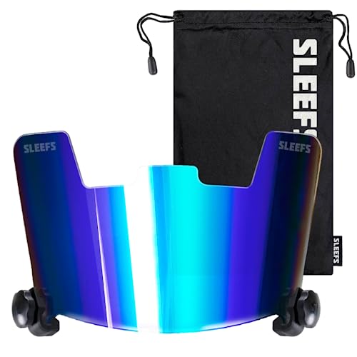 Tinted Football Visor with Clips and Microfiber Bag T3319