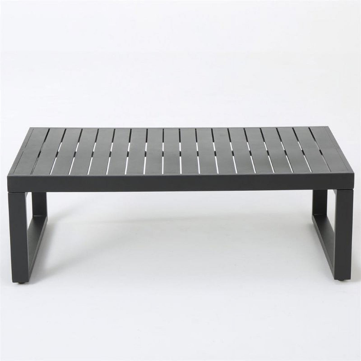 12-Piece Outdoor Aluminum Sectional Sofa Set in Black S226781