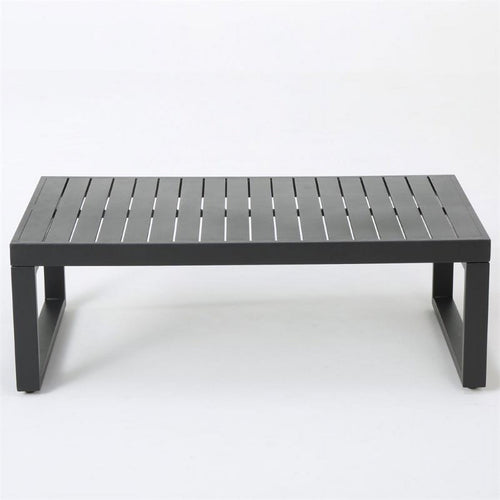 12-Piece Outdoor Aluminum Sectional Sofa Set in Black S226781