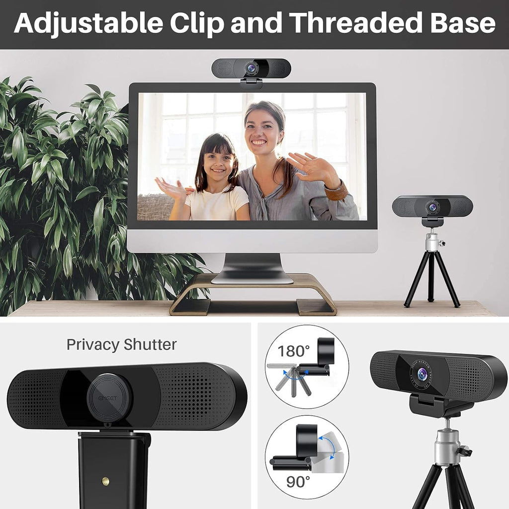 1080P Webcam with Microphone and Speakers E353707